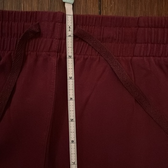 Willit, women’s XL, Maroon/burgundy color, elastic waist, drawstring, knit pants - Picture 8 of 10